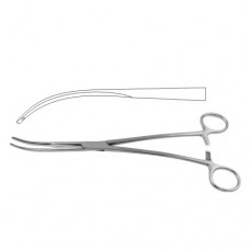 Semb Bronchus Clamp Slightly Curved Stainless Steel, 24.5 cm - 9 3/4"